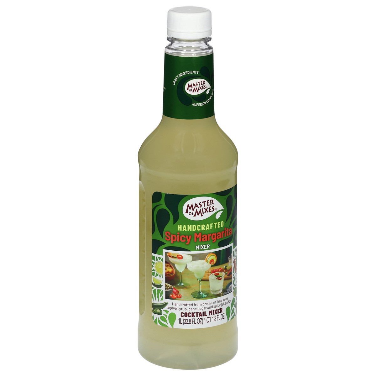 slide 9 of 13, Master of Mixes Handcrafted Spicy Margarita Cocktail Mixer 33.8 fl oz, 33.8 fl oz