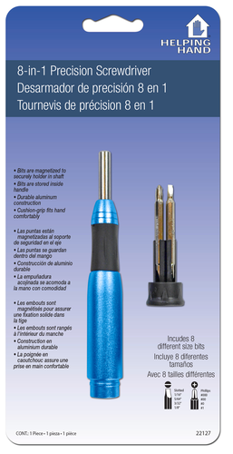 slide 1 of 1, Helping Hand 8-in-1 Precision Screwdriver, 1 ct