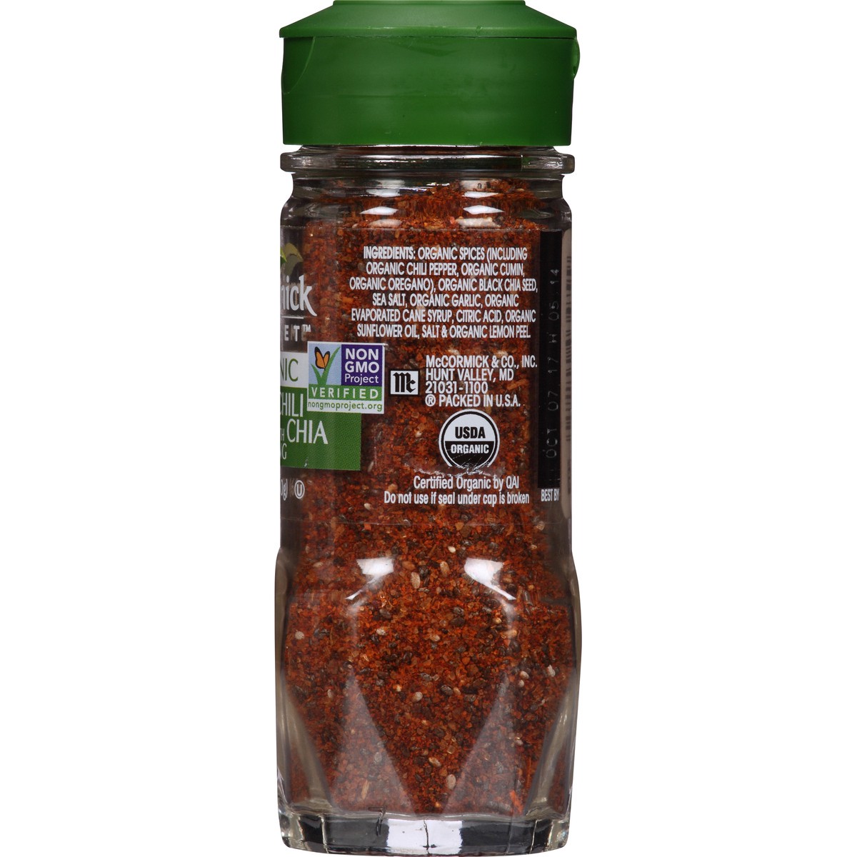 slide 8 of 11, McCormick Gourmet Citrus, Chile & Garlic With Chia, 2.12 oz, 2.12 oz