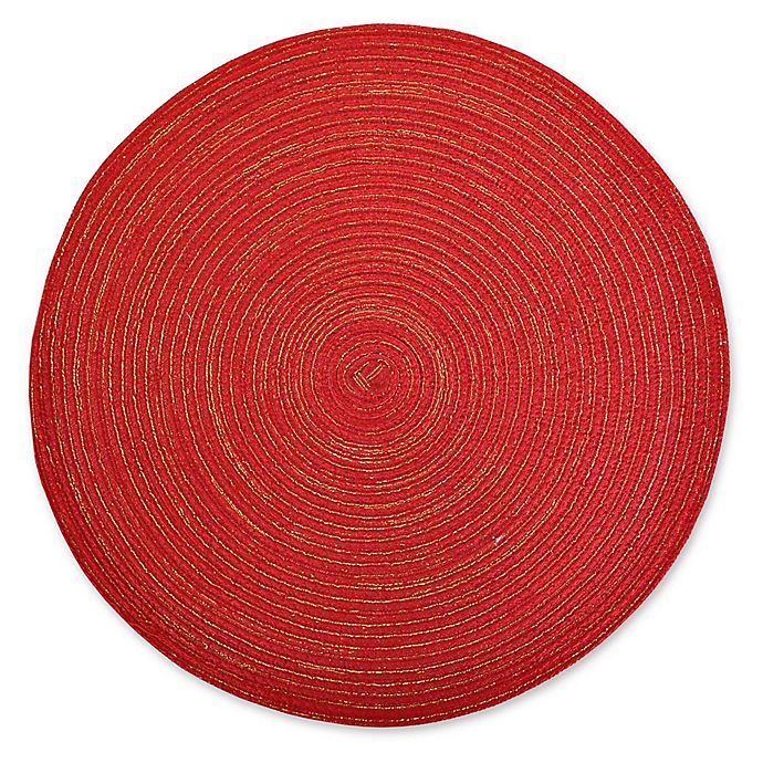 slide 1 of 5, Design Imports Variegated Placemats - Red, 6 ct