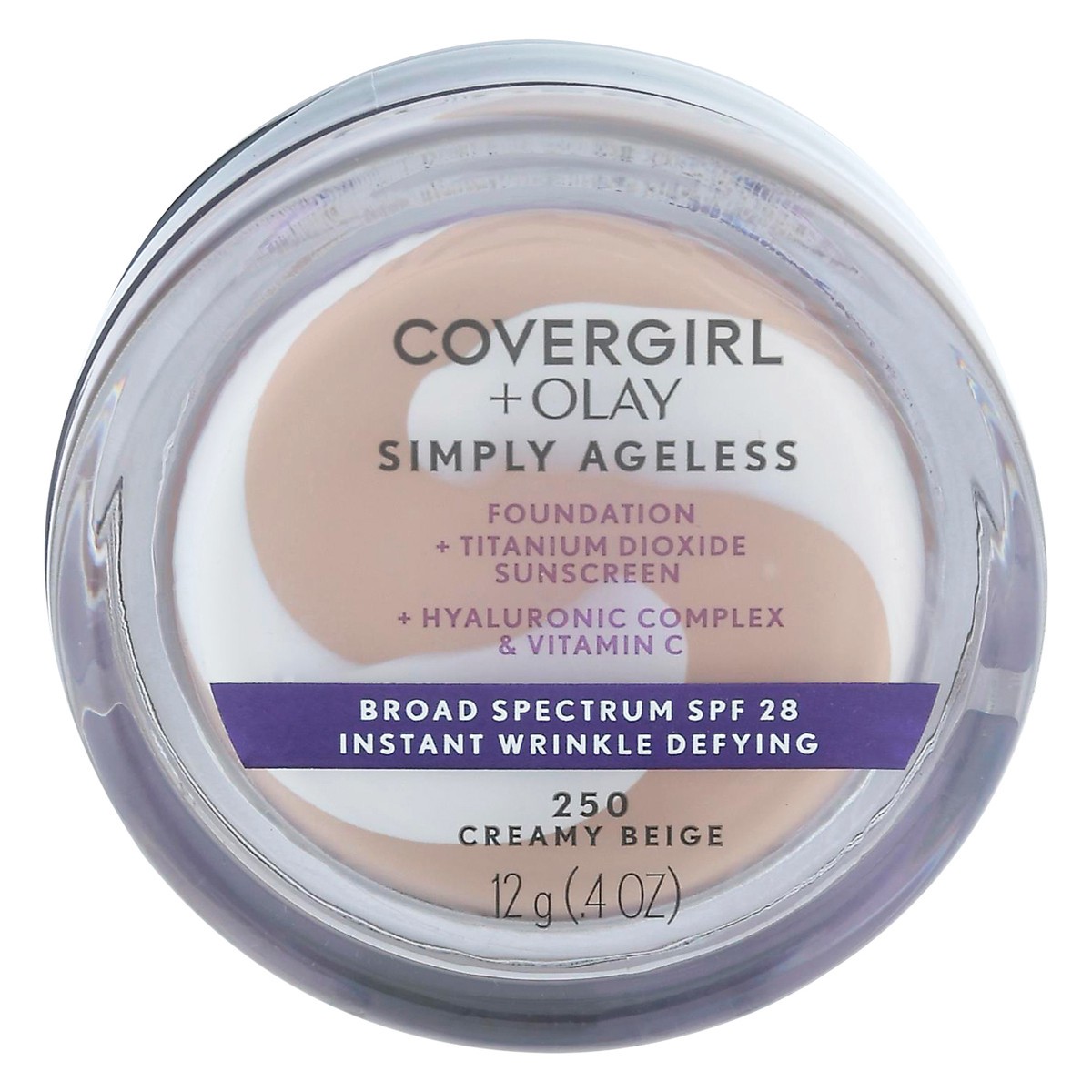 slide 5 of 13, Covergirl Broad Spectrum SPF 28 Creamy Beige Foundation .4 oz, 1 ct