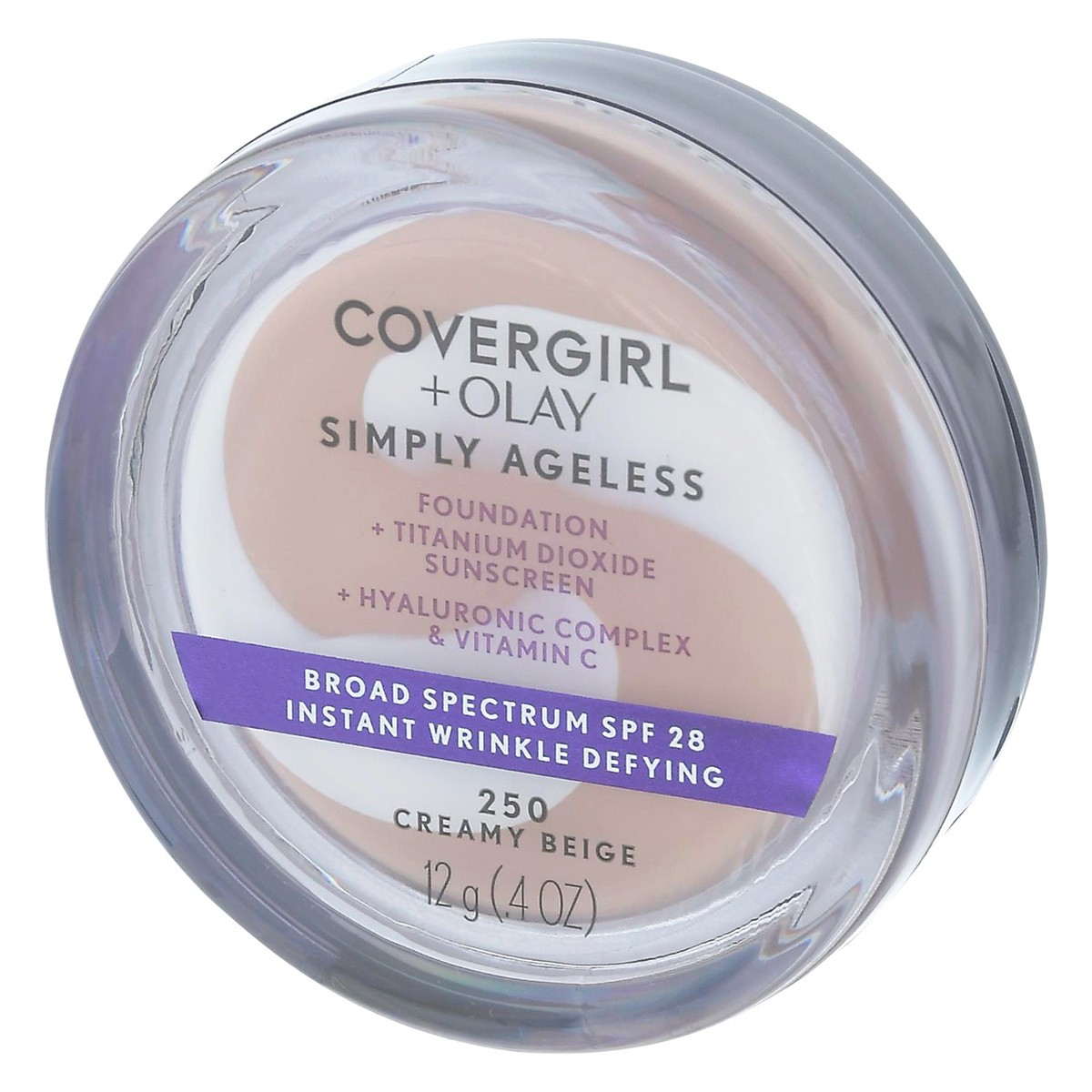 slide 6 of 13, Covergirl Broad Spectrum SPF 28 Creamy Beige Foundation .4 oz, 1 ct