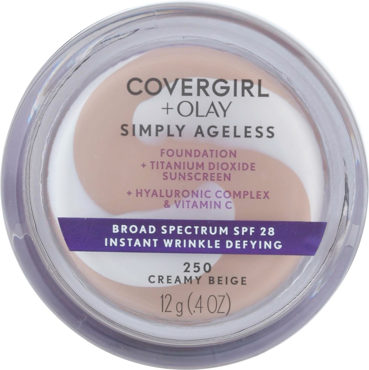 slide 9 of 13, Covergirl Broad Spectrum SPF 28 Creamy Beige Foundation .4 oz, 1 ct