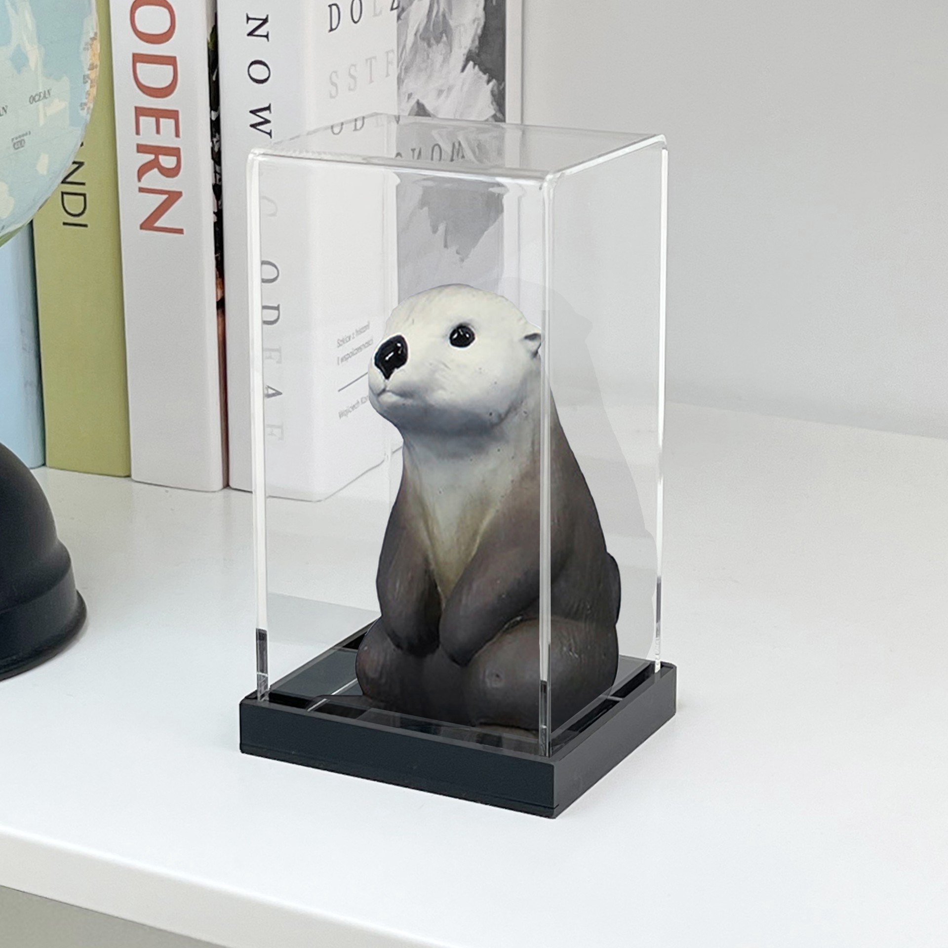 slide 4 of 4, Clear Acrylic Action Figure Display Case By Studio Decor, 2.7 in x 5.5 in x 2.2 in