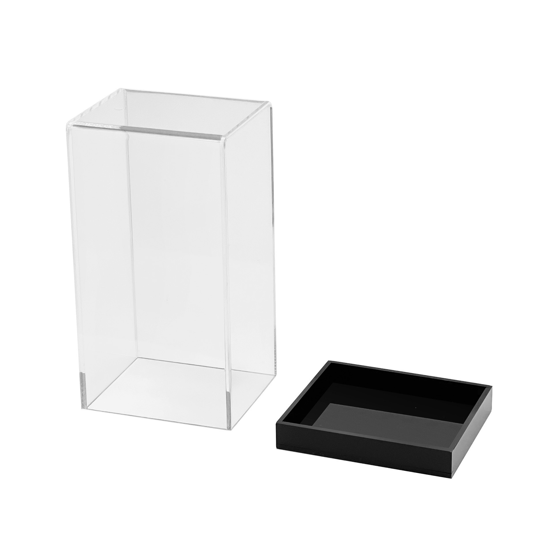 slide 3 of 4, Clear Acrylic Action Figure Display Case By Studio Decor, 2.7 in x 5.5 in x 2.2 in