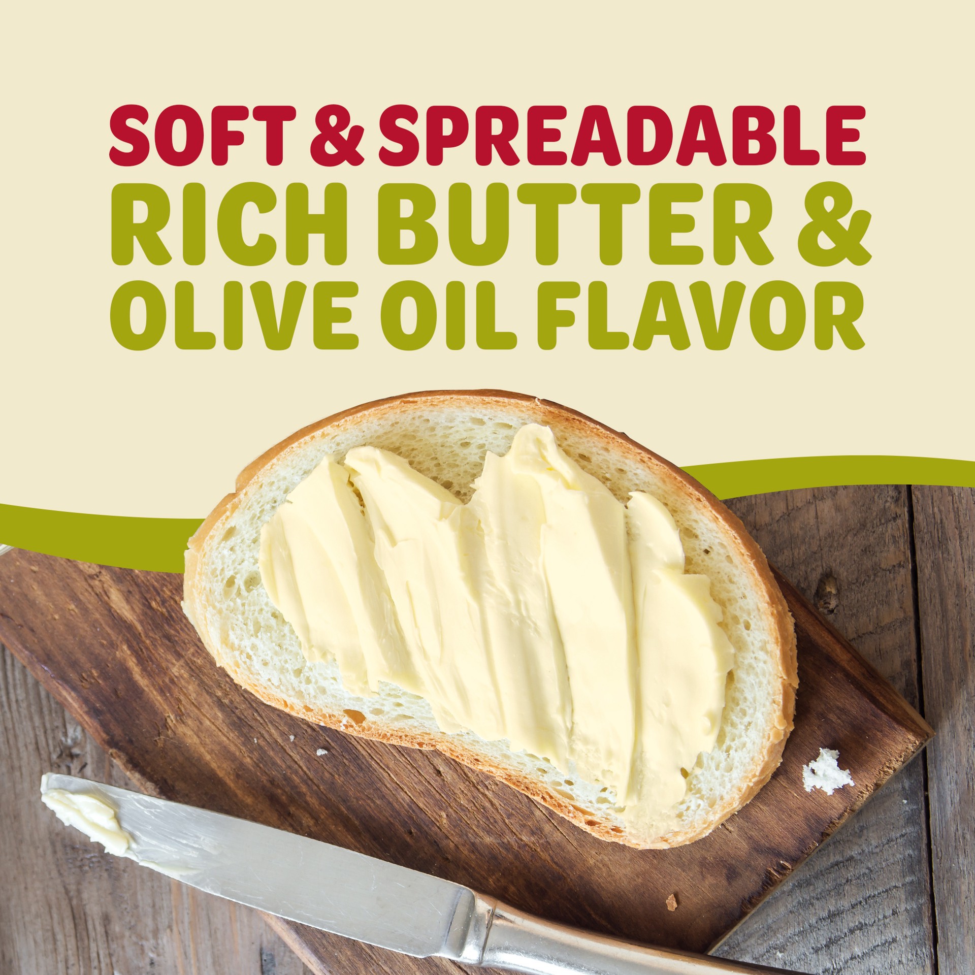 slide 5 of 5, Fleischmann's Olive Oil Spread, 12.3 oz