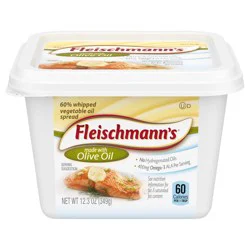 FLEISCHMANN'S Made With Olive Oil, 60% Whipped Vegetable Oil Spread, 12.3oz