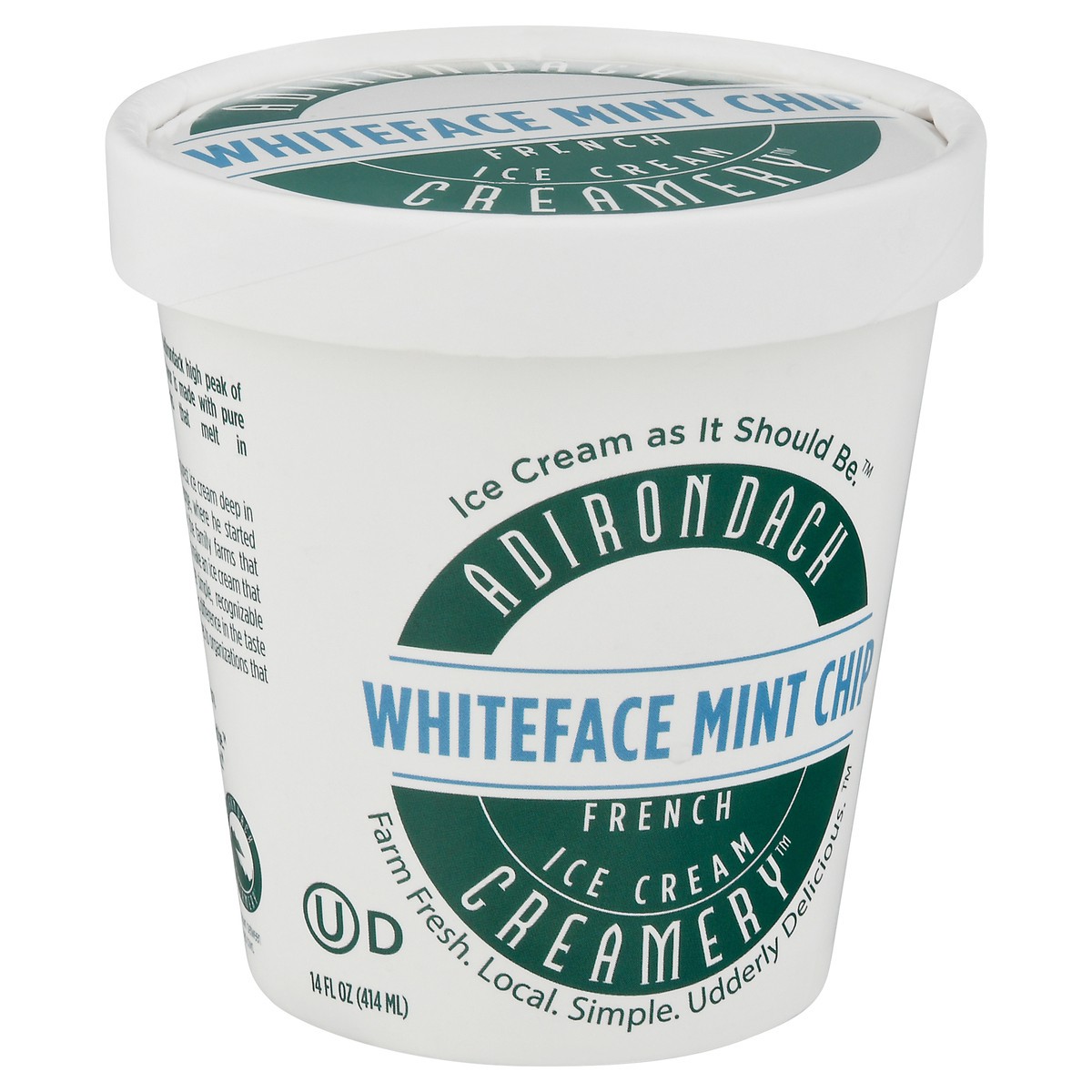 slide 2 of 9, Adirondack Creamery French Whiteface Mint Chip Ice Cream 14 fl oz, 14 fl oz