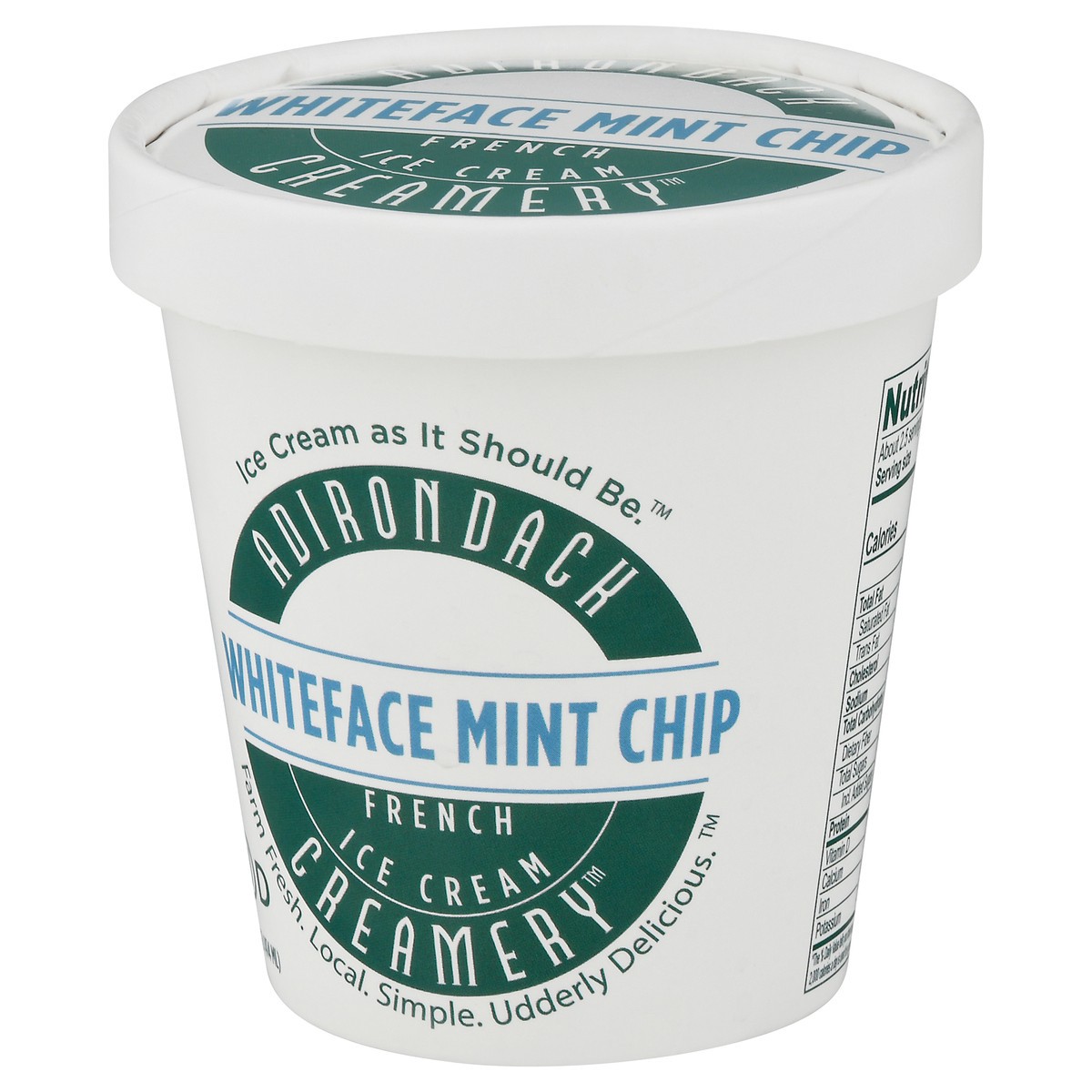 slide 3 of 9, Adirondack Creamery French Whiteface Mint Chip Ice Cream 14 fl oz, 14 fl oz