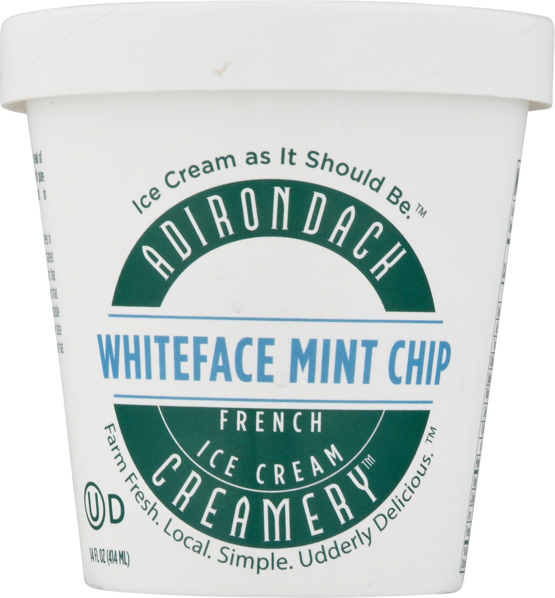 slide 6 of 9, Adirondack Creamery French Whiteface Mint Chip Ice Cream 14 fl oz, 14 fl oz