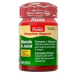 Tylenol Proactive Support Muscle & Joint Caplets, 30 count