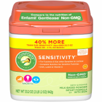 slide 1 of 1, Comforts Sensitivity Non-Gmo Milk-Based Infant Formula Powder Value Size, 33.2 oz