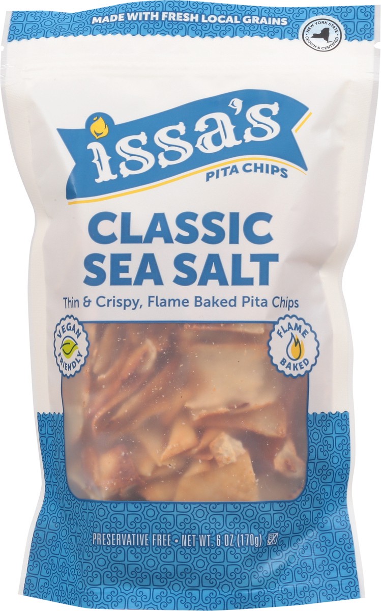 slide 8 of 12, Issa's Flame Baked Classic Sea Salt Pita Chips 6 oz, 6 oz