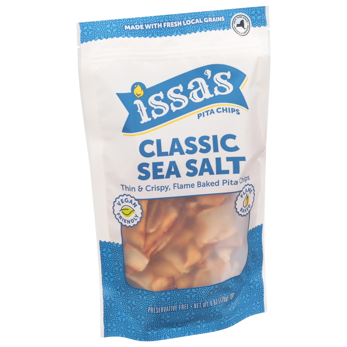slide 9 of 12, Issa's Flame Baked Classic Sea Salt Pita Chips 6 oz, 6 oz