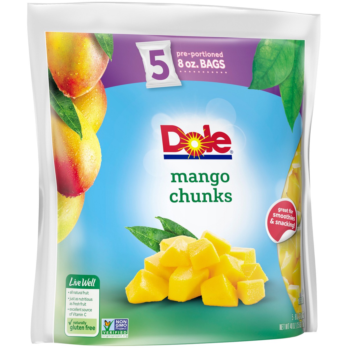 slide 5 of 8, Dole Mango Chunks, 40 oz