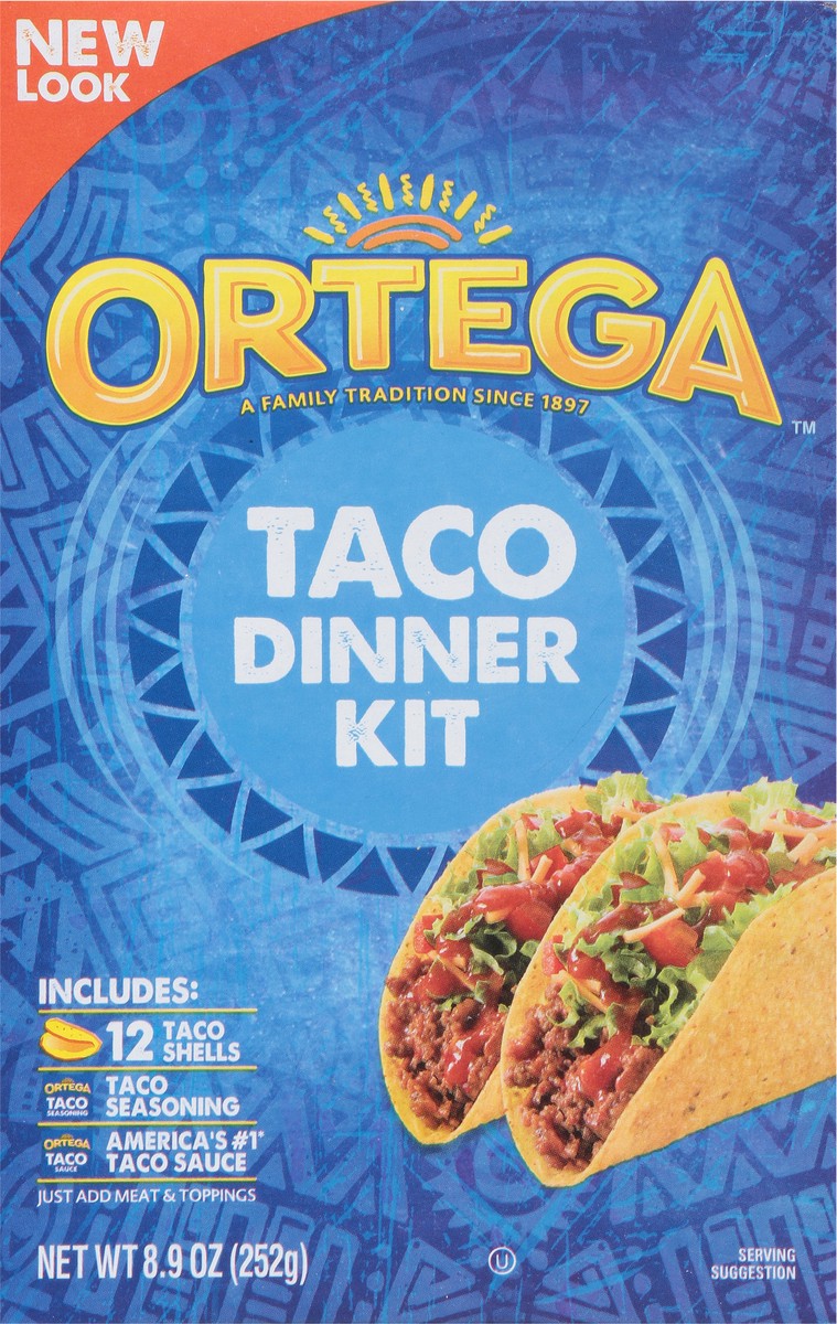 slide 4 of 9, Ortega Taco Dinner Kit, 12 Count Taco Shells, 8.9 oz, 1 ct