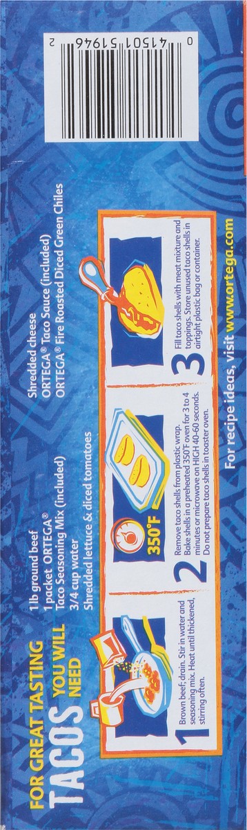 slide 9 of 9, Ortega Taco Dinner Kit, 12 Count Taco Shells, 8.9 oz, 1 ct