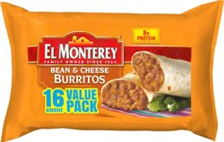 El Monterey Bean & Cheese Burritos - Value Pack
