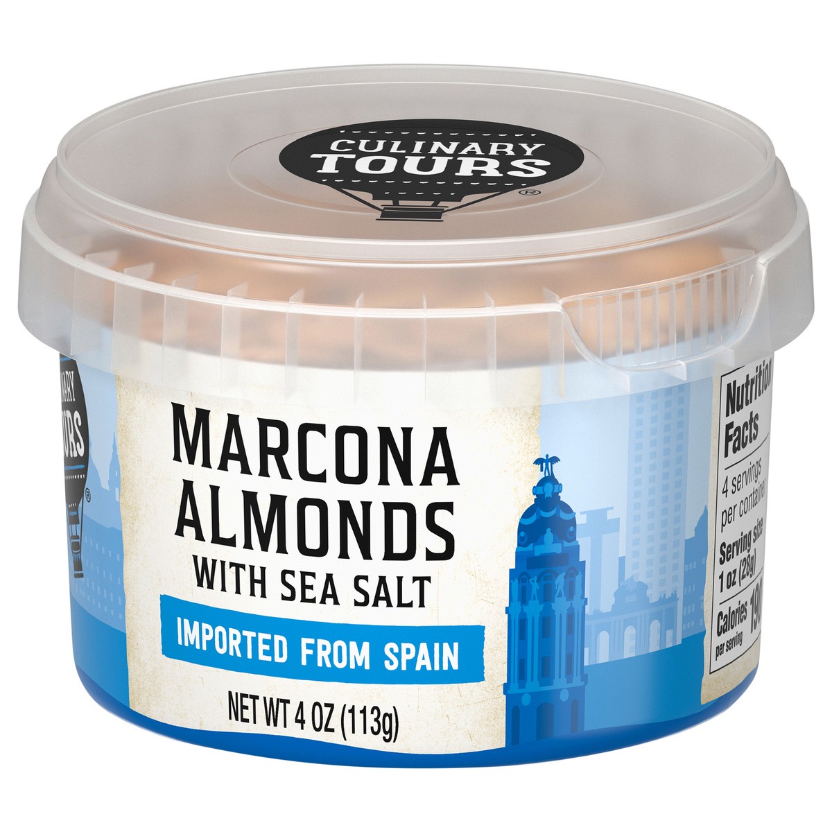 slide 2 of 4, Culinary Tours Marcona Almonds with Sea Salt 4 oz, 4 oz