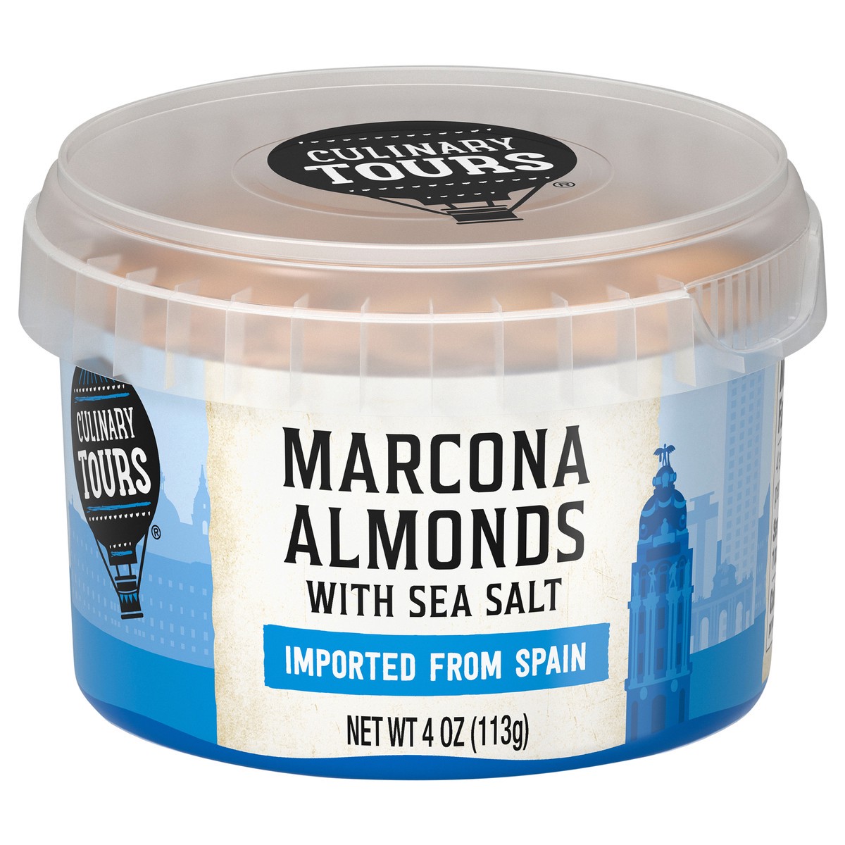 slide 1 of 4, Culinary Tours Marcona Almonds with Sea Salt 4 oz, 4 oz