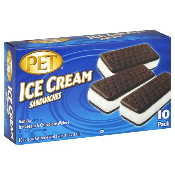 slide 1 of 1, Pet Ice Cream Sandwiches, 10 ct