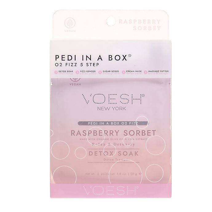 slide 1 of 3, VOESH Raspberry Sorbet Pedi in a Box 1.8 oz, 1 ct