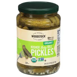 Woodstock Organic Kosher Baby Dill Pickles 24 fl oz