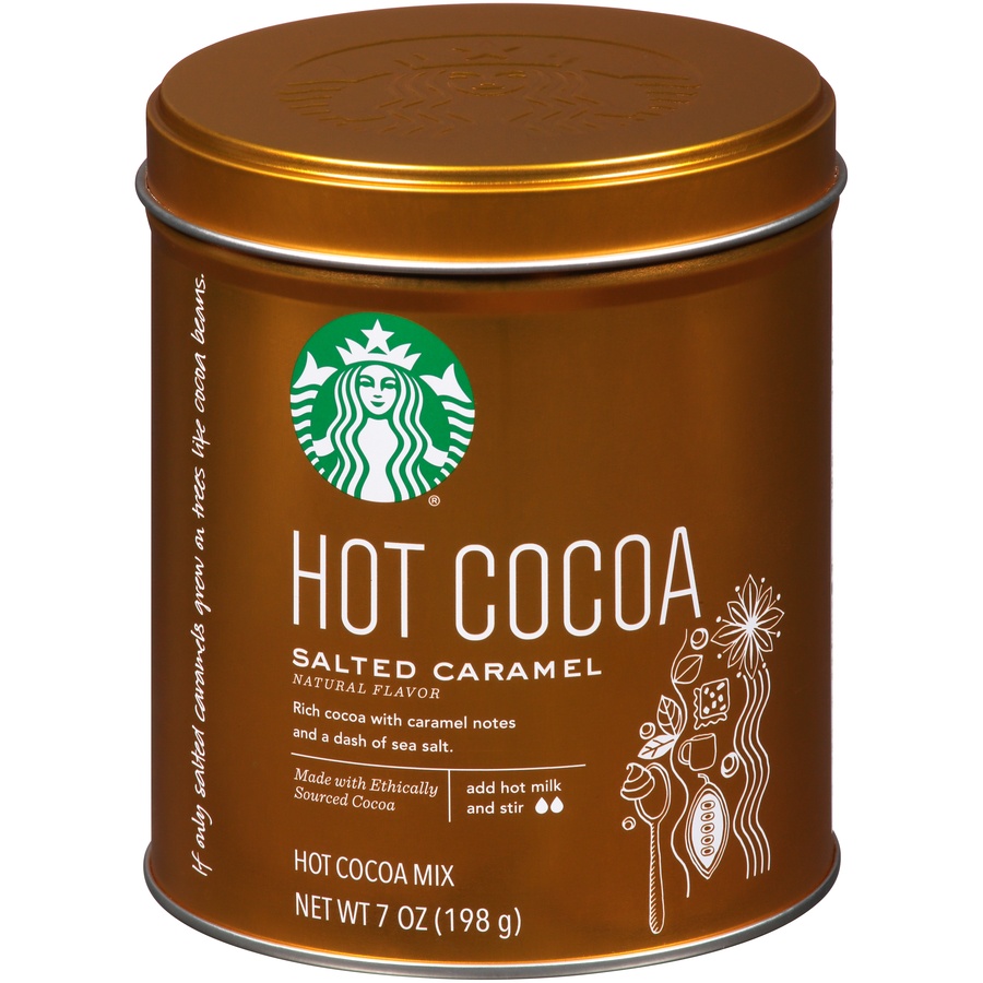 slide 1 of 1, Starbucks Salted Caramel Hot Cocoa Gift Tin Seasonal - 7 oz, 7 oz