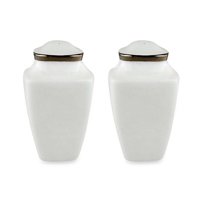 slide 1 of 1, Lenox SolitaireWhite Square Salt and Pepper Shakers, 1 ct