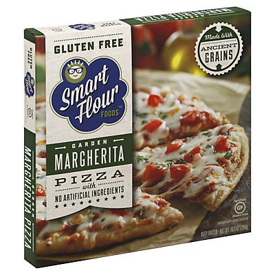 slide 1 of 4, Smart Flour Foods Garden Margherita Pizza Gf, 10 oz