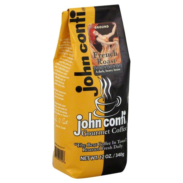 slide 1 of 1, John Conti French Roast - 12 oz, 12 oz