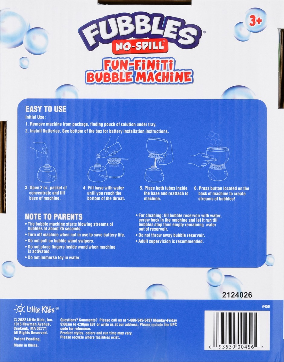 slide 12 of 12, Fubbles No Spill 2 Ounce Fun-Finiti Bubble Machine Toy 1 ea, 1 ct