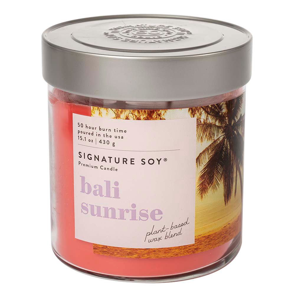 slide 1 of 1, Illume Bali Sunrise Scented Signature Soy Candle, 15.1 oz