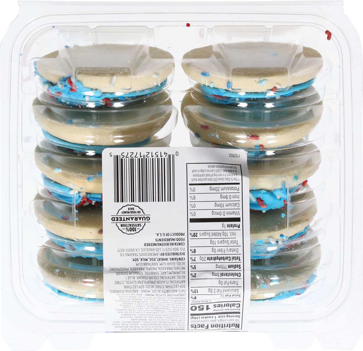 slide 7 of 13, First Street Patriotic Sugar Cookie, 13.5 oz