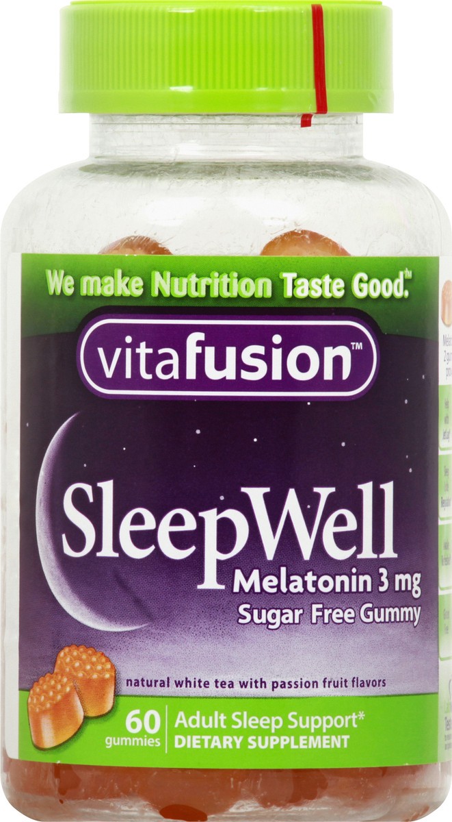 slide 1 of 5, vitafusion Sugar Free 3 mg Gummies Sleepwell 60 ea, 60 ct