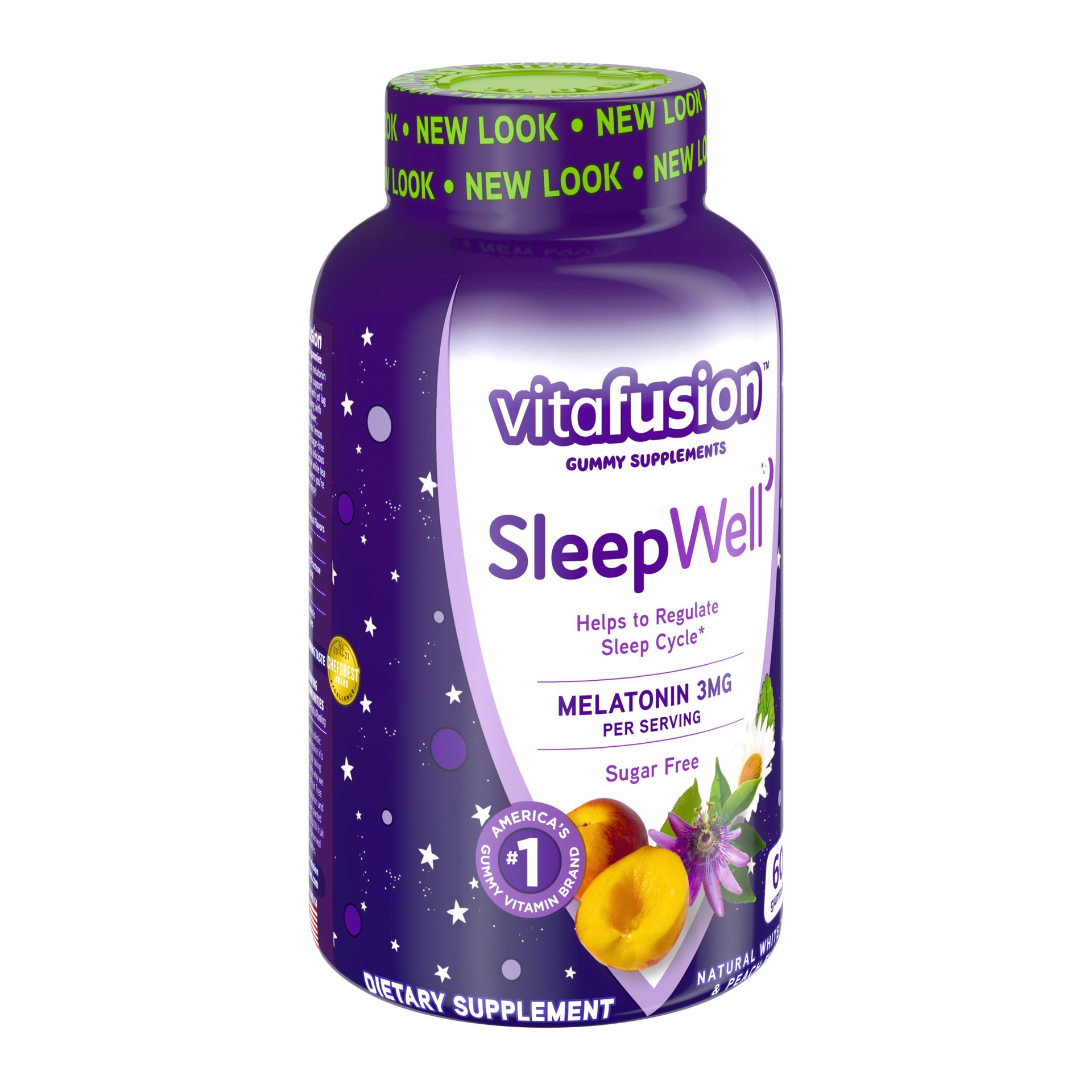 slide 2 of 5, vitafusion Sugar Free 3 mg Gummies Sleepwell 60 ea, 60 ct