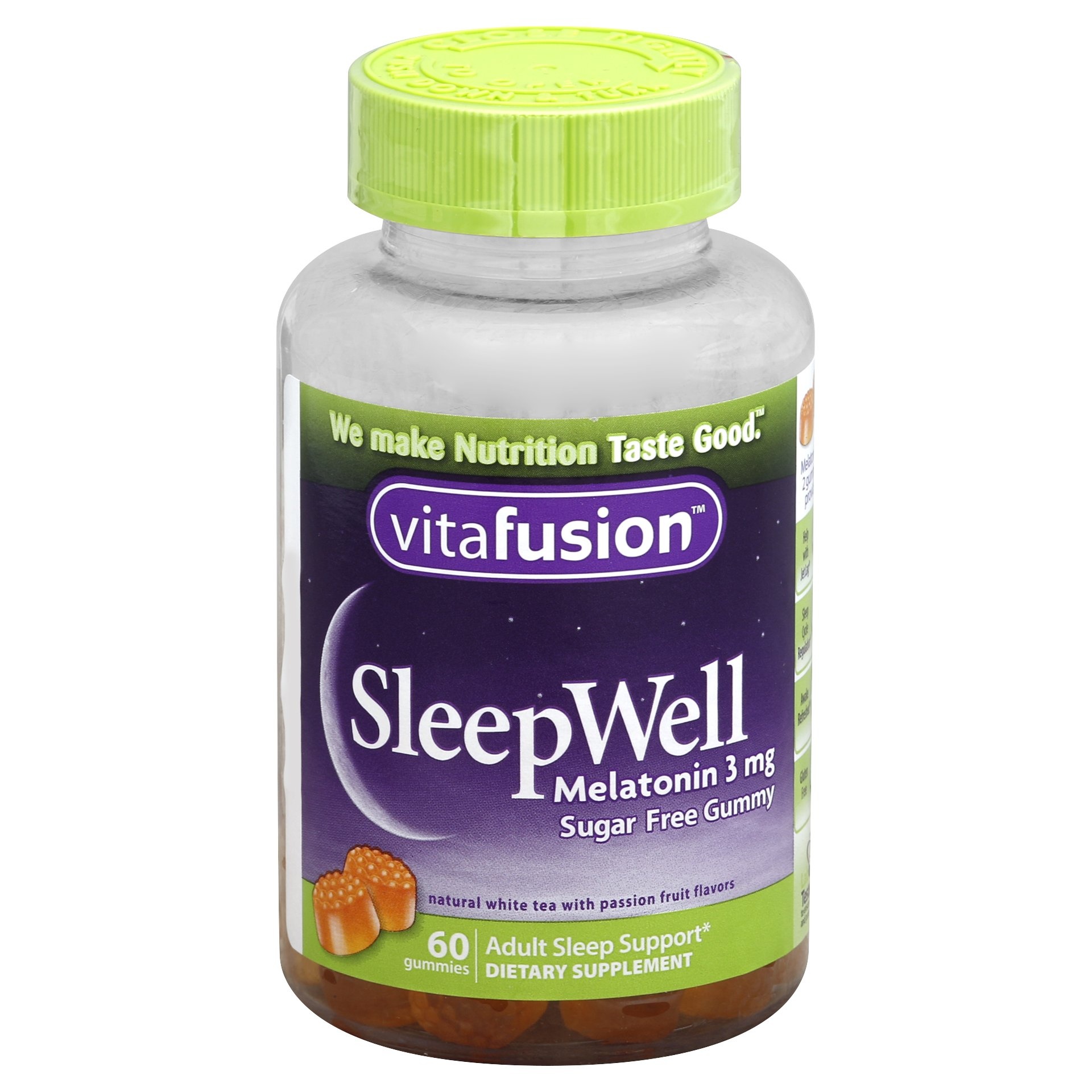 vitafusion Sleepwell Melatonin Sugar Free Adult Gummies Dietary ...