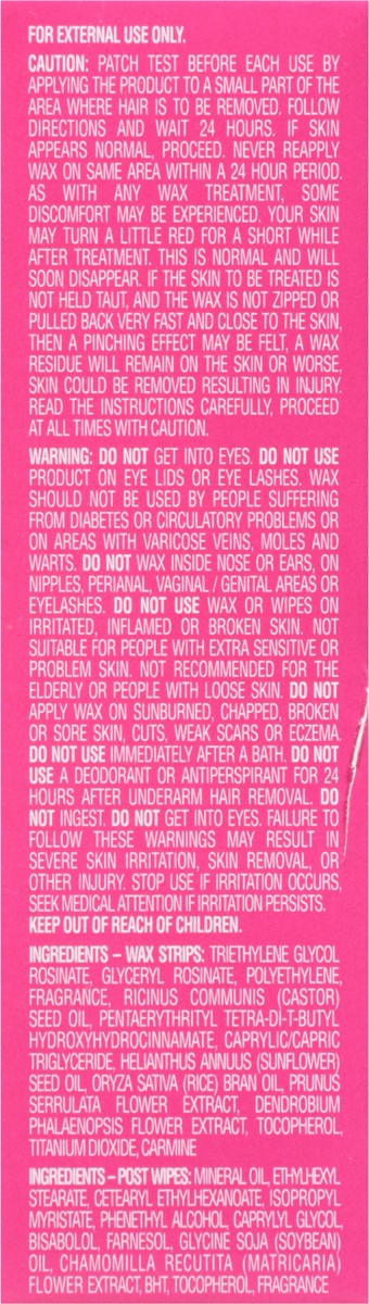 slide 7 of 9, Nair Hair Remover Wax Ready-Strips for Face & Bikini, 40 CT, 40 ct
