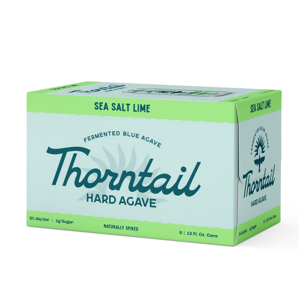 slide 3 of 3, Thorntail Sea Salt Lime Hard Agave, 6 ct; 12 fl oz