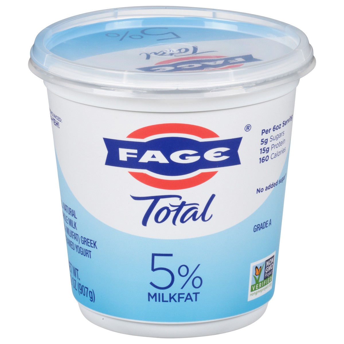 slide 1 of 12, Fage Total Greek Total 5% Greek Yogurt, 32 fl oz
