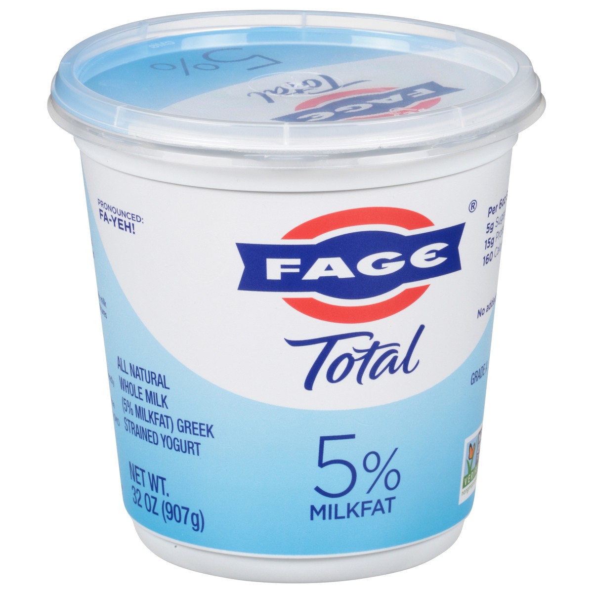 slide 6 of 12, Fage Total Greek Total 5% Greek Yogurt, 32 fl oz
