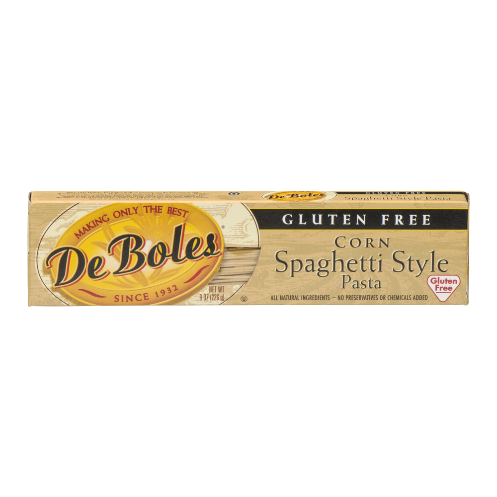 slide 1 of 6, DeBoles Free Gluten Free Corn Spaghetti-Style Pasta, 8 oz