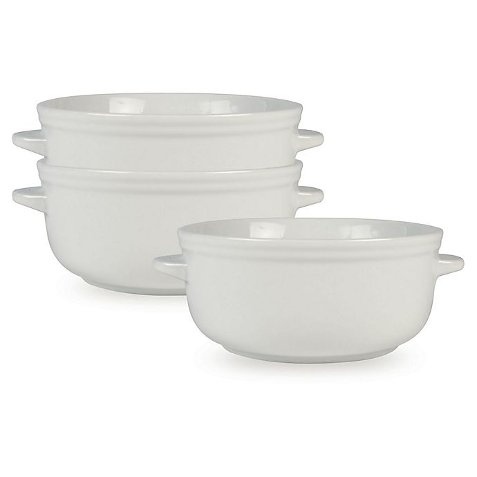 slide 1 of 1, Everyday White by Fitz and Floyd Bistro Chili Bowls, 3 ct