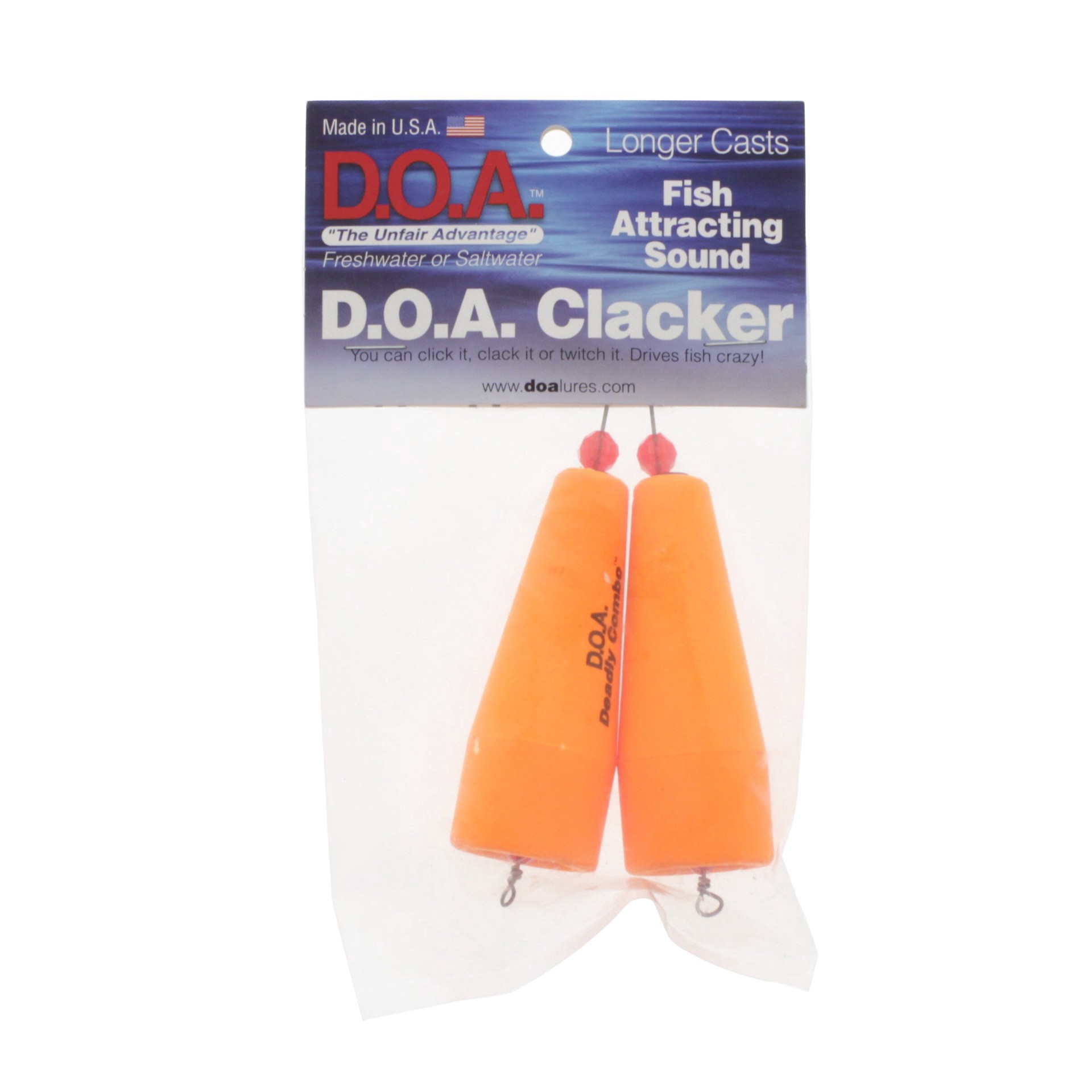 slide 1 of 1, D.O.A. Pop'N Float Clackers, 2 ct