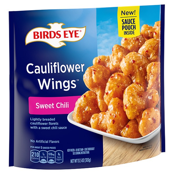 slide 1 of 8, Birds Eye Cauliflower Wings Frozen Vegetables, Sweet Chili Flavor, 13.5 oz., 13.5 oz