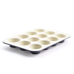 GreenPan 12 Cup Healthy Ceramic Non-Stick Muffin Tin