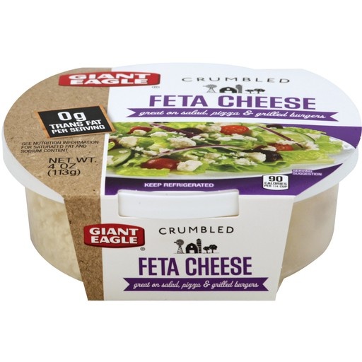 slide 1 of 1, Giant Eagle Crumbled Feta Cheese, 4 oz