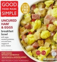 slide 1 of 1, Good Food Made Simple Uncured Ham & Eggs Breakfast Bowl, 7 oz