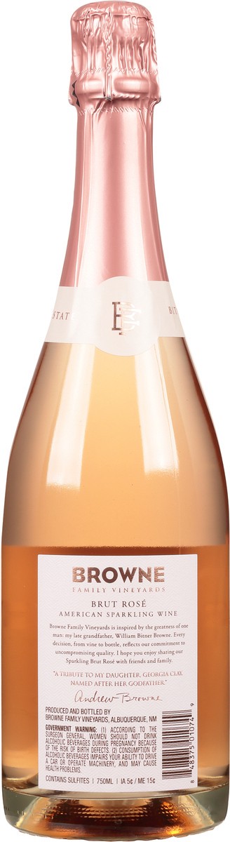 slide 2 of 9, Browne Brut Rose 750 ml, 750 ml