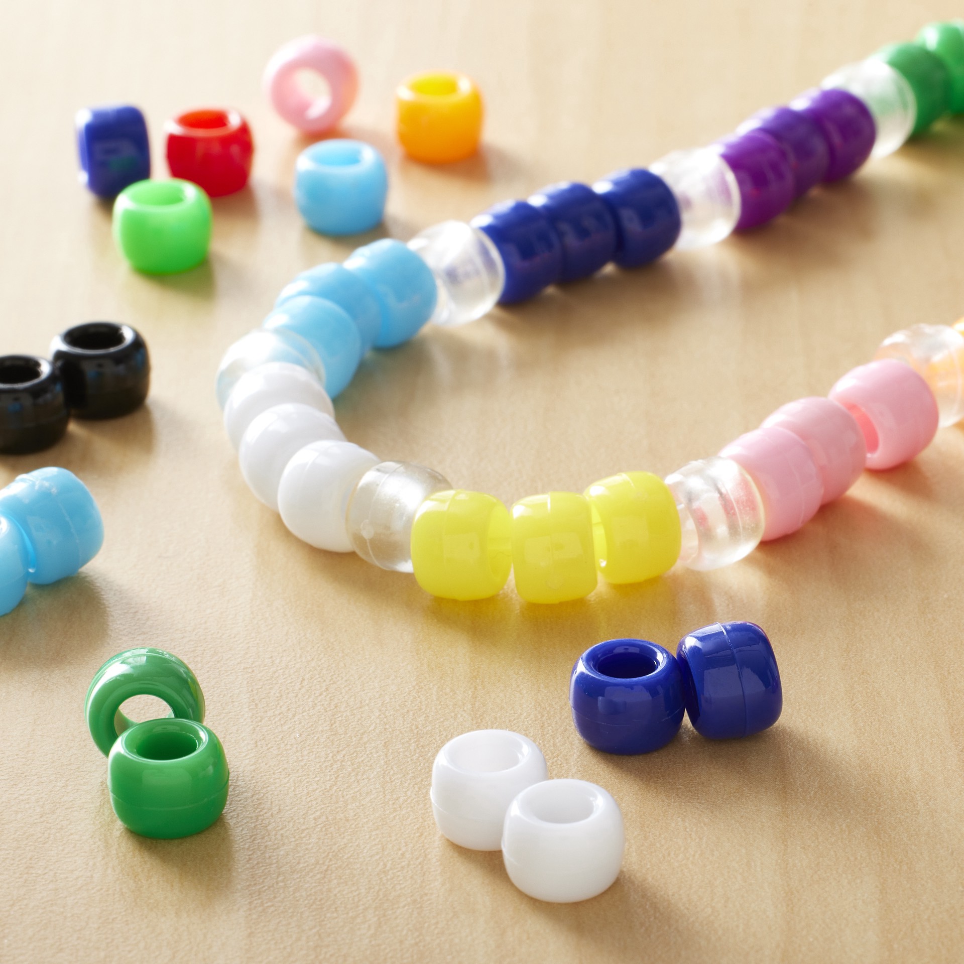 slide 3 of 3, Multicolor Opaque Pony Beads By Creatology, 6mm X 9mm, 6 mm